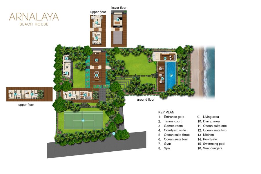 Arnalaya Beach House - Arnalaya Floor Plan