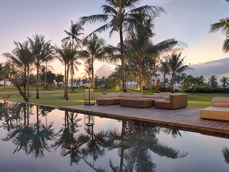 ​Kaba Kaba Estate - Sunset at the pool deck