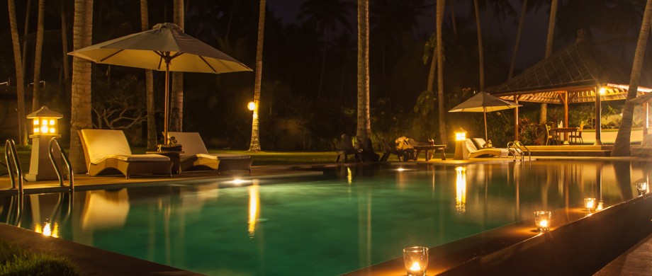 Citakara Sari Estate - Pool at night